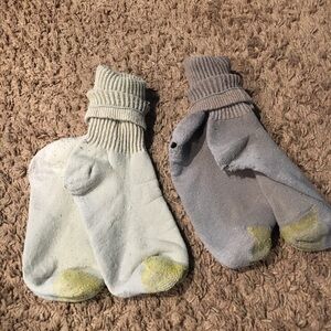 Two pair well used dress/work socks large